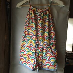 Mini Boden one piece, rainbow romper 9/10